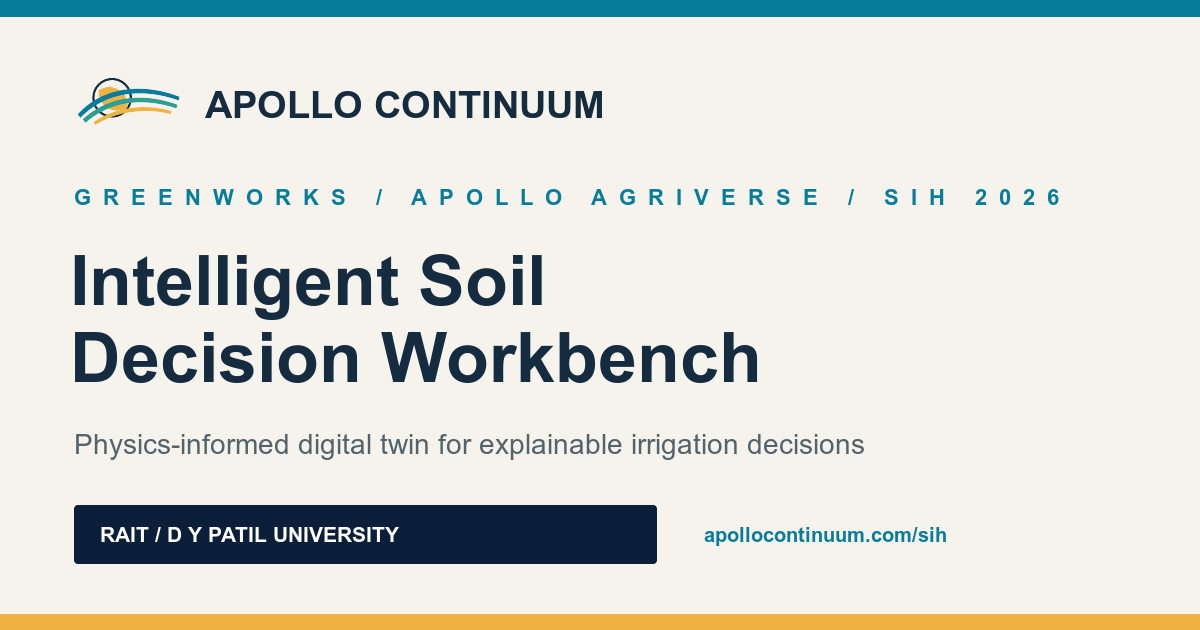 Apollo Continuum Intelligent Soil presentation cover
