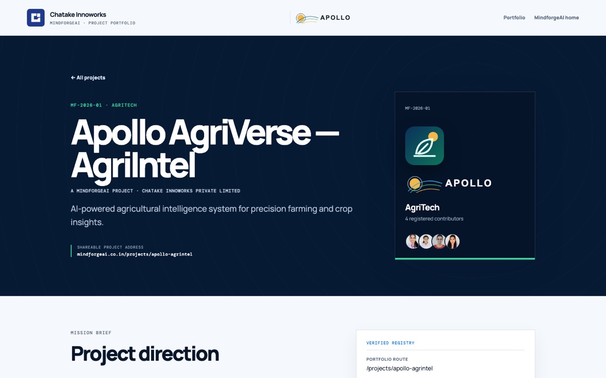 Apollo AgriIntel project team